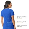 Wink Renew Women’s Mandarin Collar Tuck-in Scrub Top(Royal)