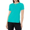 Wink Renew Women’s Mandarin Collar Tuck-in Scrub Top(Teal Blue)