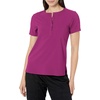 Wink Renew Women’s Mandarin Collar Tuck-in Scrub Top(Wine)