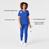 Wink Renew Women’s V-Neck Scrub Top, Royal, 1X