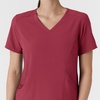 Wink Renew Women’s V-Neck Scrub Top(Ruby)