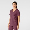 Wink Renew Women’s V-Neck Scrub Top(Wine Heather)
