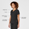 Wink Scrubs for Women, W123, Mock Wrap Tops with 10 Pockets