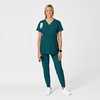 Wink W123 Maternity V-Neck Scrub Top(Caribbean Blue)