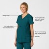 Wink W123 Maternity V-Neck Scrub Top(Caribbean Blue)