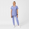 Wink W123 Maternity V-Neck Scrub Top(Ceil Blue)