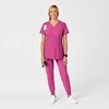 Wink W123 Maternity V-Neck Scrub Top(Hot Pink)