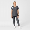 Wink W123 Maternity V-Neck Scrub Top(Pewter)
