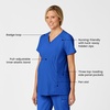 Wink W123 Maternity V-Neck Scrub Top(Royal)