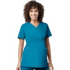 Wink W123 Maternity V-Neck Scrub Top(Teal Blue)