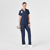 Wink W123 Women’s Collar Scrub Top(Navy)