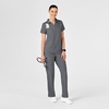 Wink W123 Women’s Collar Scrub Top(Pewter)