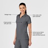 Wink W123 Women’s Collar Scrub Top(Pewter)