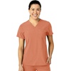 Wink W123 Women’s Flex-n-Reach V-Neck Scrub Top – Terracotta, L