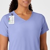 Wink W123 Women’s Y-Neck Wrap Scrub Top(Ceil Blue)