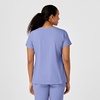 Wink W123 Women’s Y-Neck Wrap Scrub Top(Ceil Blue)