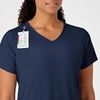 Wink W123 Women’s Y-Neck Wrap Scrub Top(Navy)