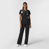Wink Women’s Women’s 2-Pocket Scrub Top(Black)
