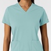 Wink Women’s Women’s 2-Pocket Scrub Top(Coastal Blue)