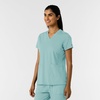 Wink Women’s Women’s 2-Pocket Scrub Top(Coastal Blue)