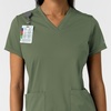 Wink Women’s Women’s 2-Pocket Scrub Top(Olive)