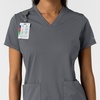 Wink Women’s Women’s 2-Pocket Scrub Top(Pewter)