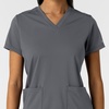 Wink Women’s Women’s 2-Pocket Scrub Top(Pewter)