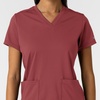 Wink Women’s Women’s 2-Pocket Scrub Top(Ruby)