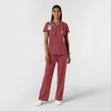 Wink Women’s Women’s 2-Pocket Scrub Top(Ruby)