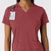 Wink Women’s Women’s 2-Pocket Scrub Top(Ruby)