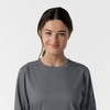 Wink Women’s Women’s Classic Long Sleeve Scrub Tee(Pewter)
