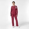 Wink Women’s Women’s Classic Long Sleeve Scrub Tee(Ruby)