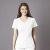 Wink Women’s Women’s Flex Back V-Neck Scrub Top(White)