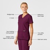 Wink Women’s Women’s Stylized V-Neck Top(Wine)