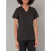 Wink WonderFLEX Women’s V-Neck Tuck-in Scrub Top(Black)