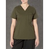 Wink WonderFLEX Women’s V-Neck Tuck-in Scrub Top(Forest Green)
