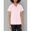 Wink WonderFLEX Women’s V-Neck Tuck-in Scrub Top(Rose Blush)