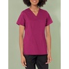 Wink WonderFLEX Women’s V-Neck Tuck-in Scrub Top(Wine)