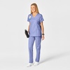 Wink WonderWORK Women’s Shaped V-Neck Scrub Top(Ceil Blue)