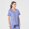 Wink WonderWORK Women’s V-Neck Scrub Top, Ceil Blue, S