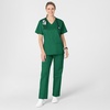 Wink WonderWORK Women’s V-Neck Scrub Top, Hunter, 2XS