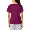 Wink WonderWORK Women’s V-Neck Scrub Top, Wine, S