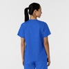 Wink Work Women’s Curved V-Neck Scrub Top(Royal)
