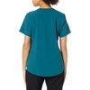 WonderWink Mens Renew Women’s Zip Accent Scrub Top(Caribbean)