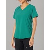 WonderWink Mens Renew Women’s Zip Accent Scrub Top(Hunter)