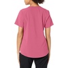 WonderWink Mens Renew Women’s Zip Accent Scrub Top(Rosebud)