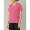 WonderWink Mens Renew Women’s Zip Accent Scrub Top(Rosebud)