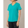 WonderWink Mens Renew Women’s Zip Accent Scrub Top(Teal Blue)