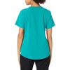 WonderWink Mens Renew Women’s Zip Accent Scrub Top(Teal Blue)