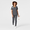 WonderWink RENEW Women’s V-Neck Scrub Top, Pewter, XS